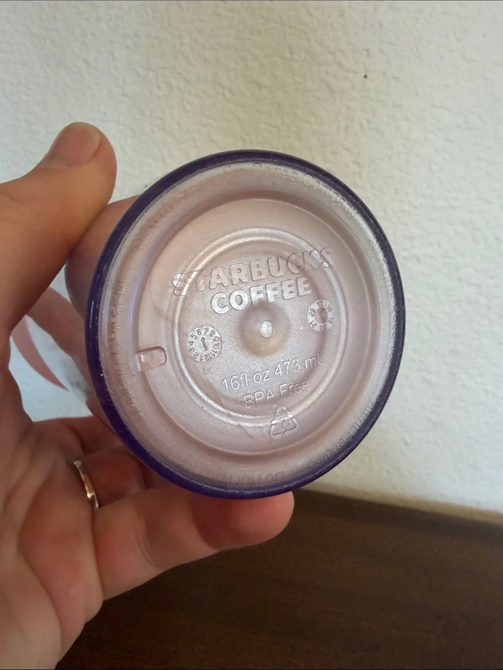 Starbucks Gyeongju South Korea Pink Plastic Travel Tumbler 16oz